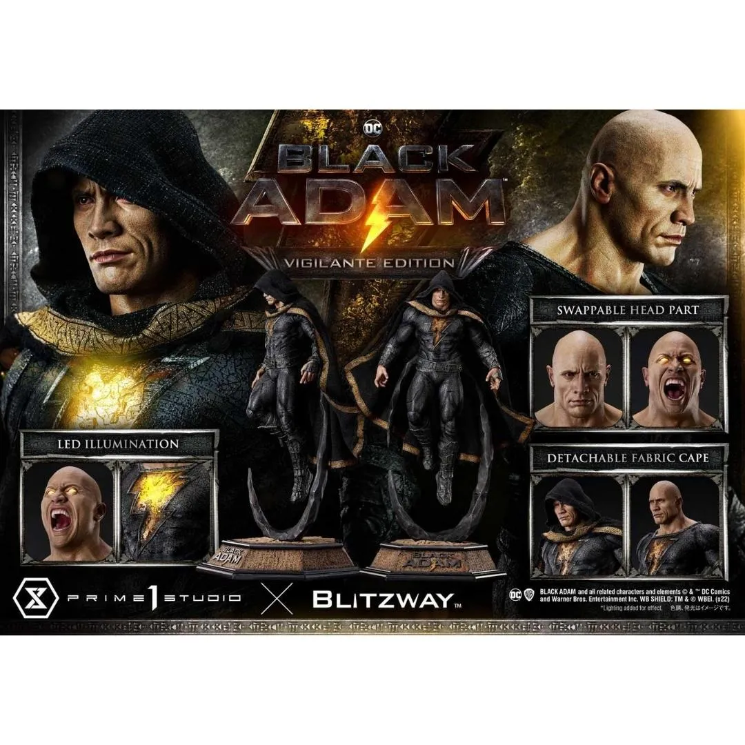 Black Adam Vigilante Edition DC Statue by Prime 1 Studio