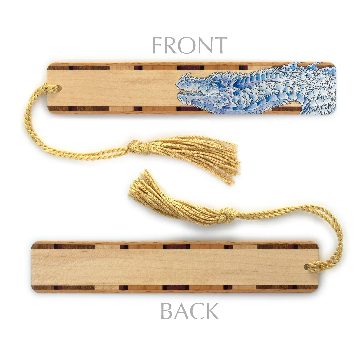 Dragon by Kathleen Barsness on Handmade Wooden Bookmark - Made in the USA
