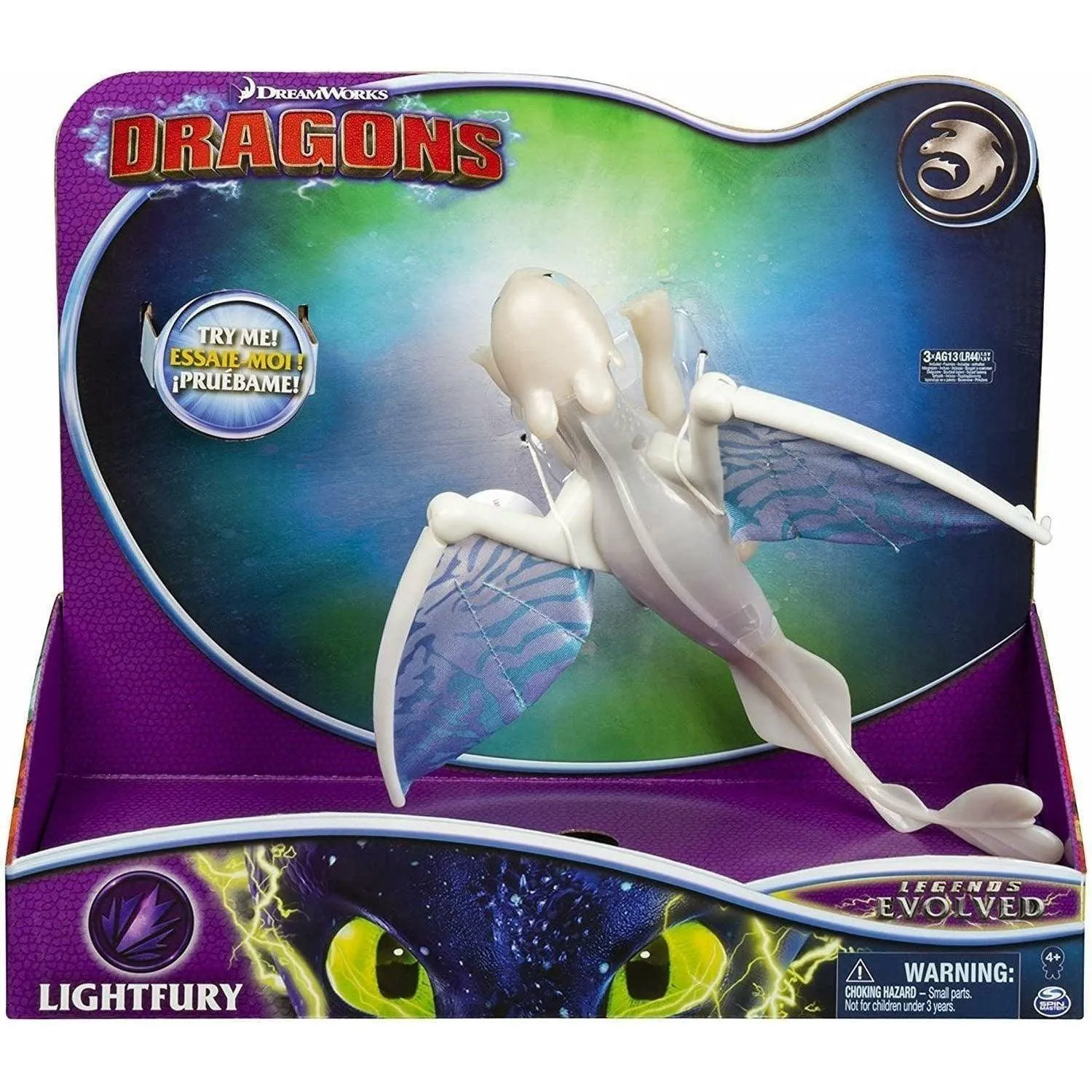 Dreamworks Dragons Lightfury Deluxe Dragon With Lights and Sounds How to train your dragon