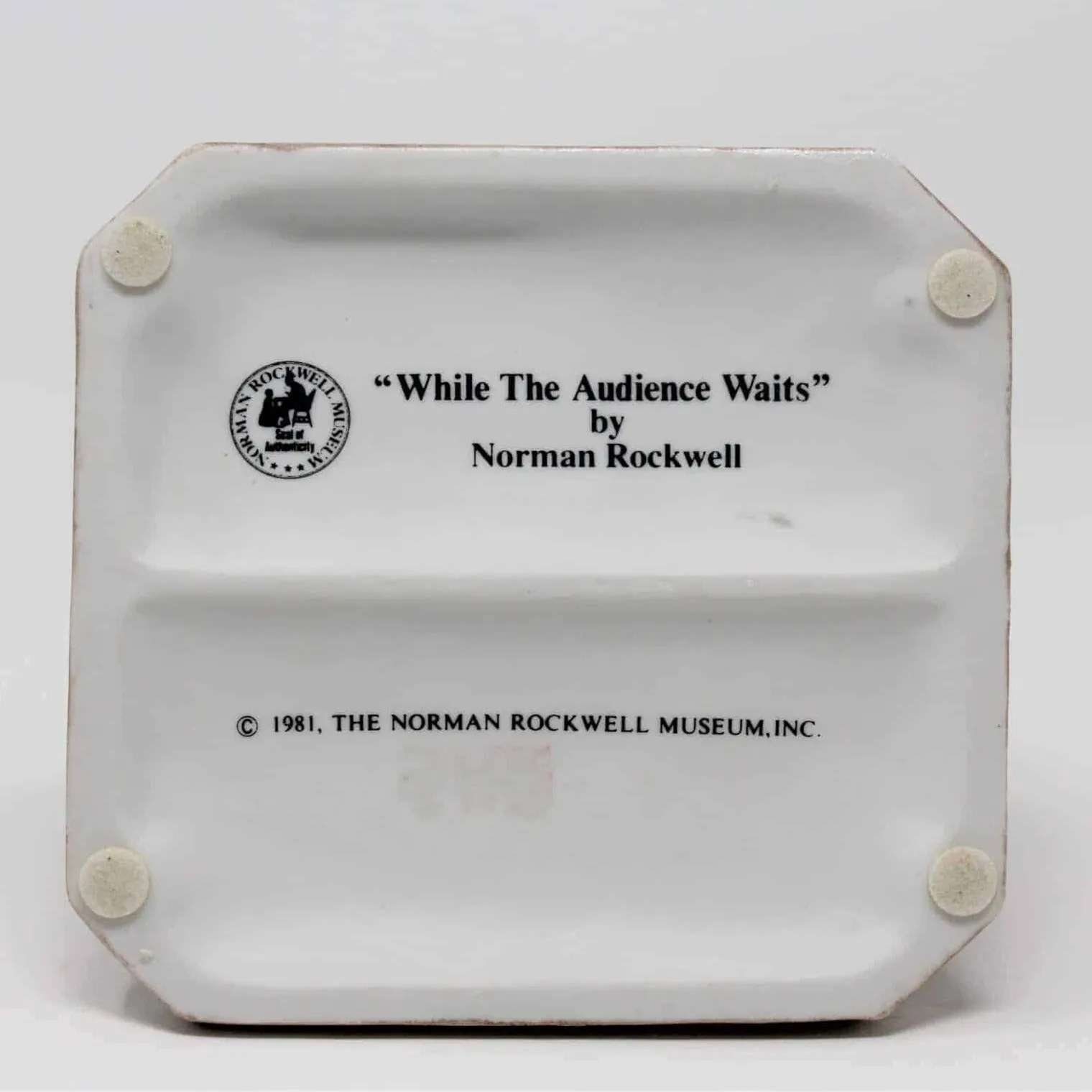 Figurine, Norman Rockwell, While The Audience Waits, Porcelain, Vintage