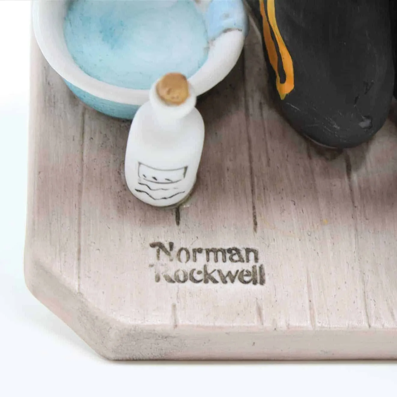 Figurine, Norman Rockwell, While The Audience Waits, Porcelain, Vintage