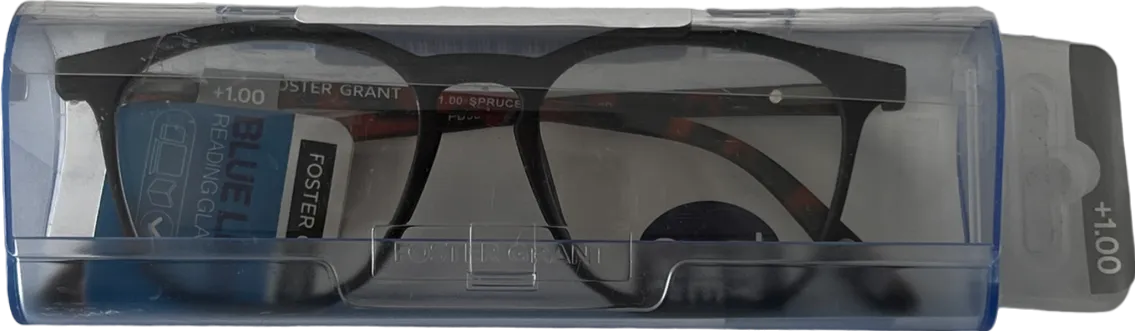 Foster Grant  Spruce Lenses Reading Glasses Black  1