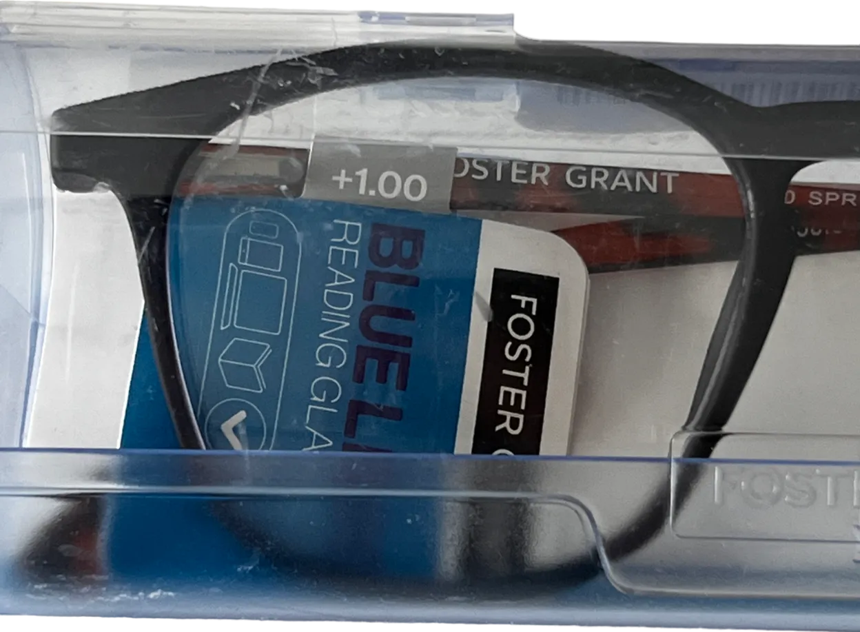 Foster Grant  Spruce Lenses Reading Glasses Black  1