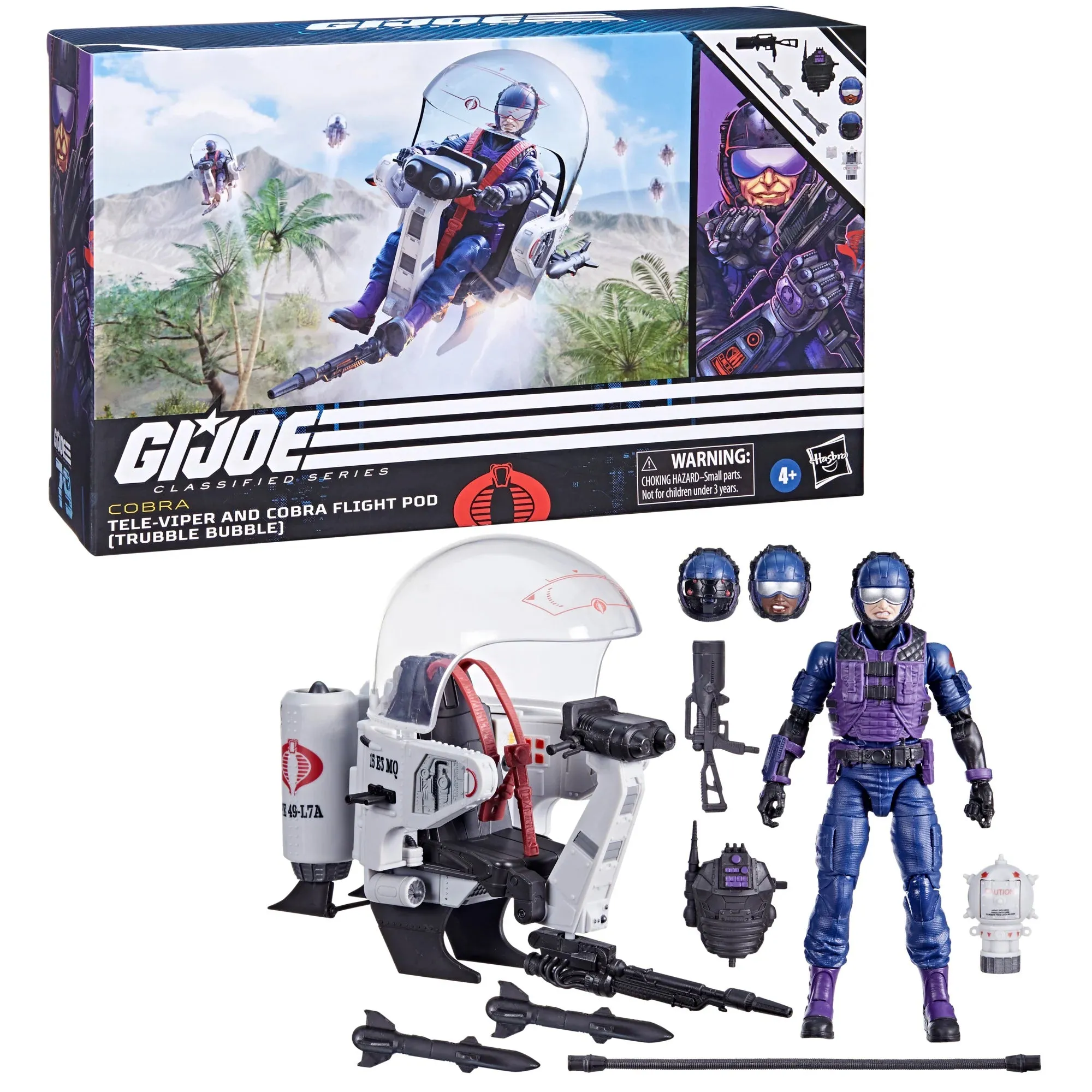 G.I. Joe Classified Series #79 Tele-Viper & Cobra Flight Pod (Trubble Bubble) Exclusive Set (F6687)
