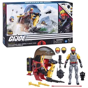 GI Joe Classified Series 98 Python Patrol Tele-Viper & Cobra Flight Pod (Trubble Bubble) Exclusive F8395 LOW STOCK