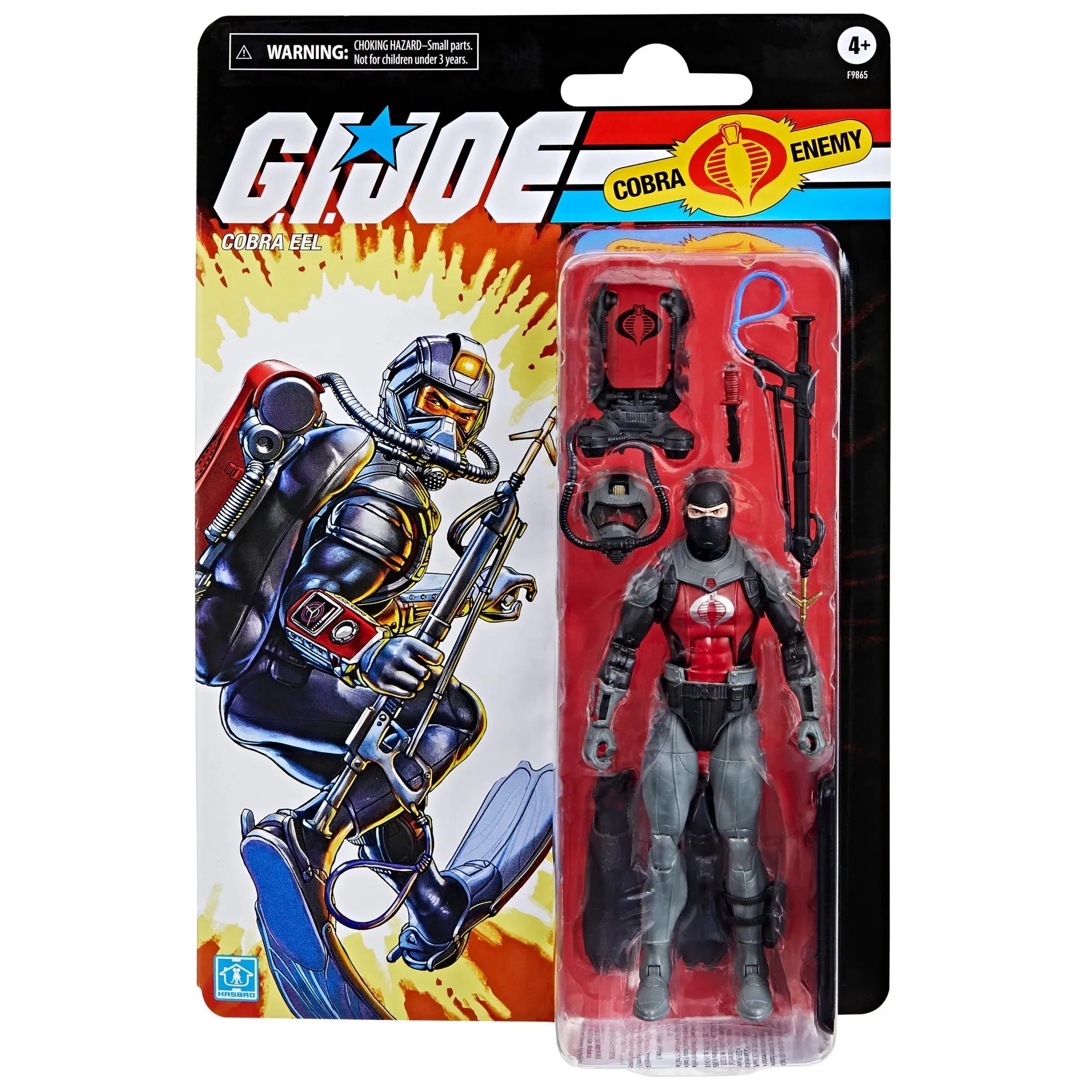 G.I. Joe Classified Series Retro Cardback Cobra Eel 6" Inch Action Figure - Hasbro *IMPORT STOCK*