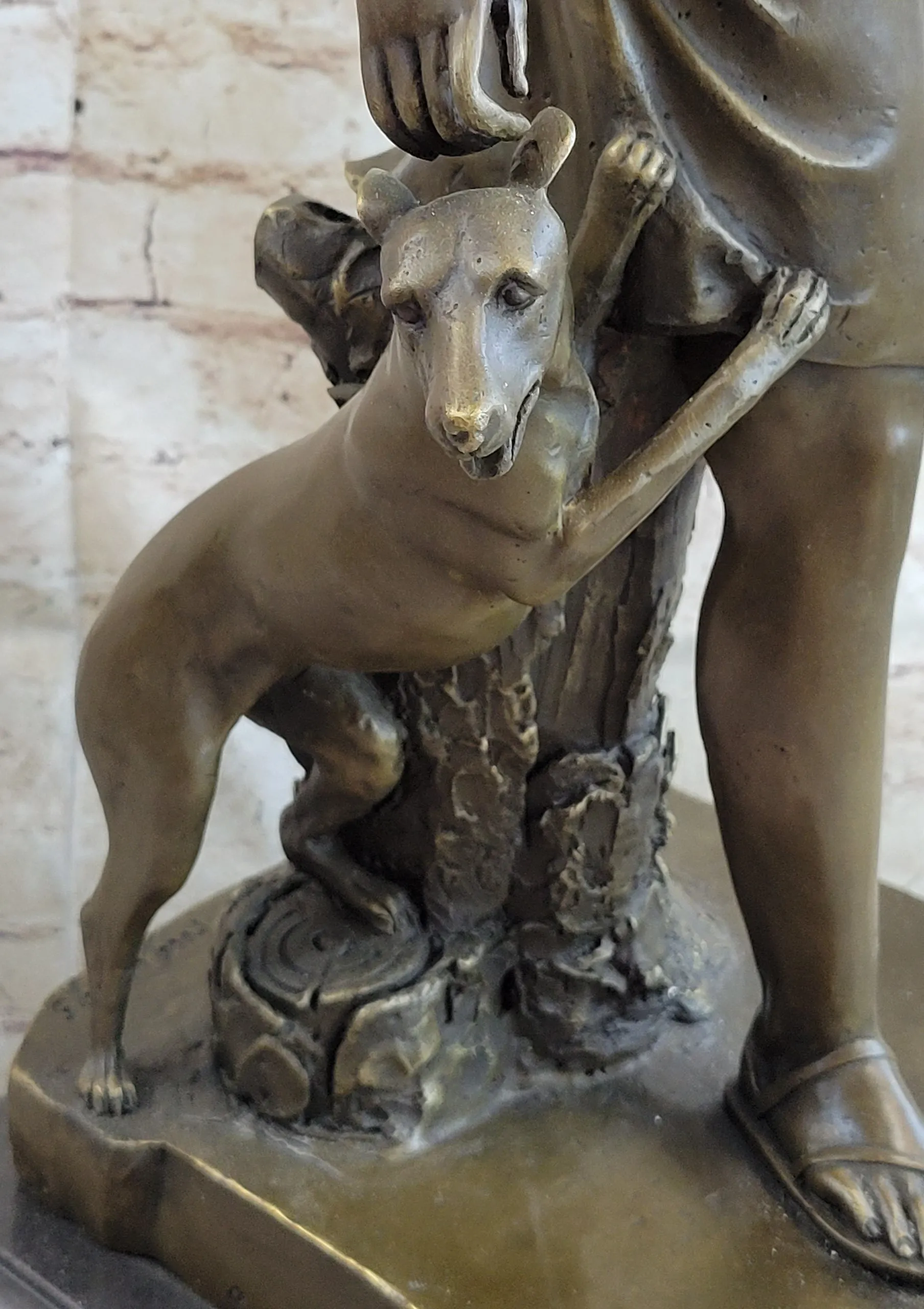 Le Faguays Goddess of Hunt Artemis Diana the Hunter Victorian Lady with Greyhound