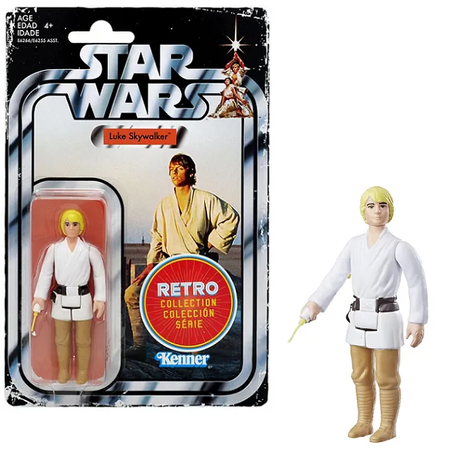 Luke Skywalker - Star Wars The Retro Collection Action Figure [Card Damage]