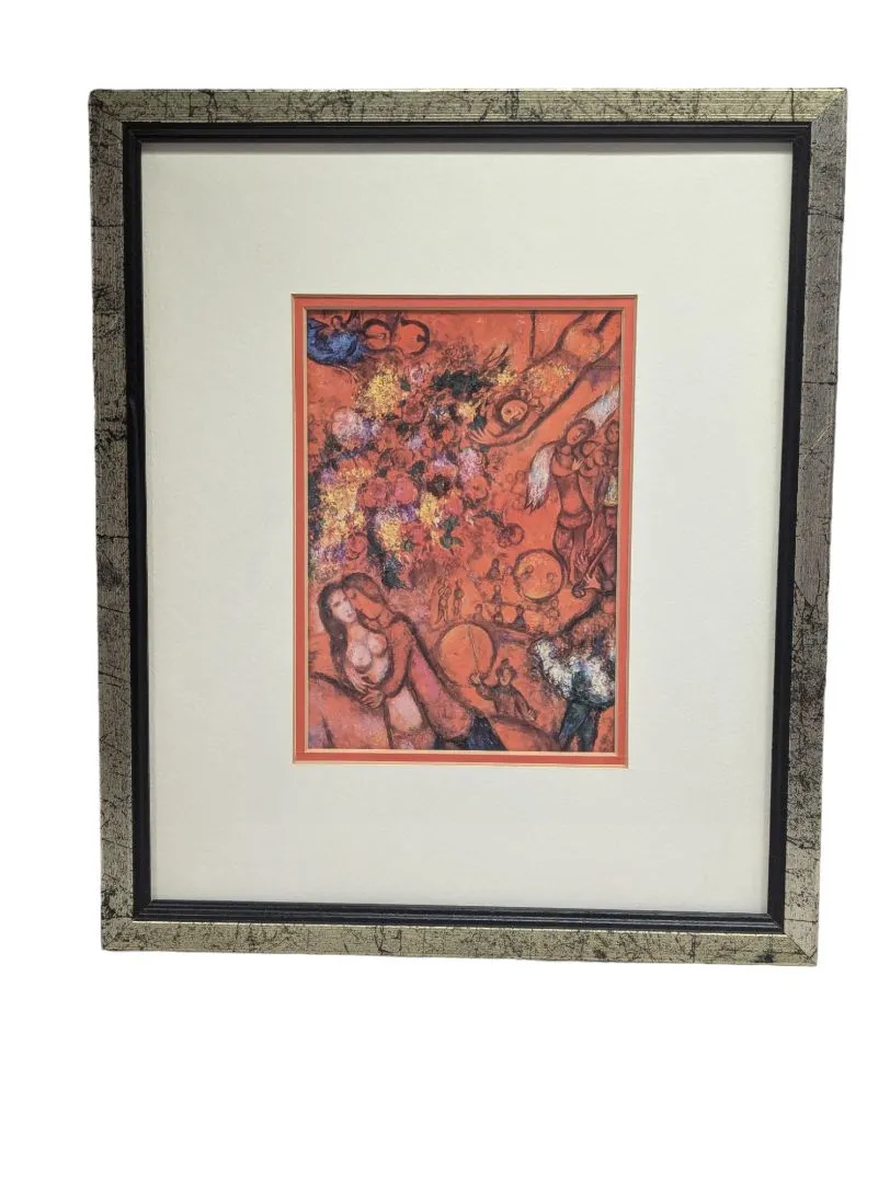 Marc Chagall 'The Red Circus' Framed Print