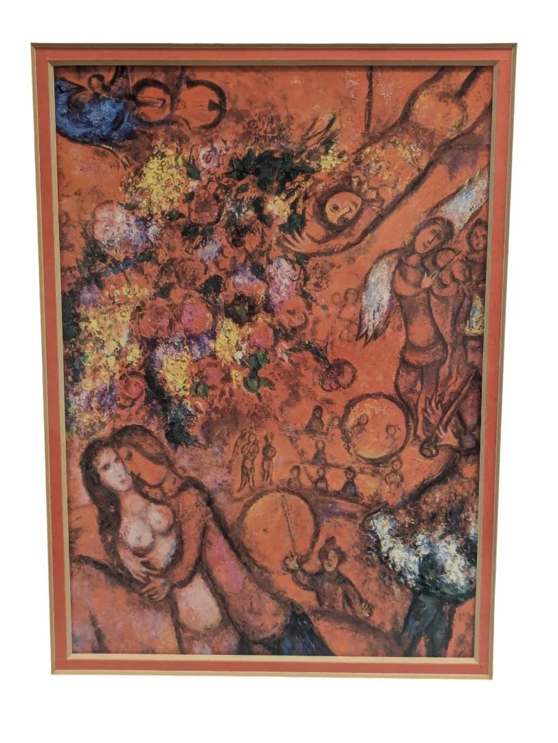 Marc Chagall 'The Red Circus' Framed Print