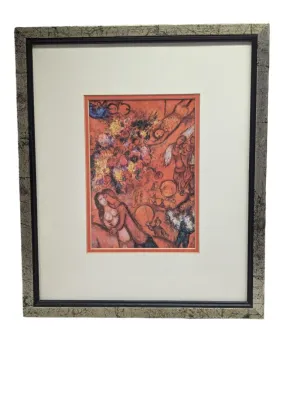 Marc Chagall 'The Red Circus' Framed Print