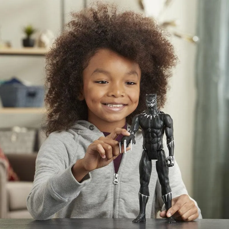 Marvel Avengers Titan Hero Series Blast Gear Deluxe Black Panther Action Figure, 12-Inch Toy, Inspired By Marvel Comics