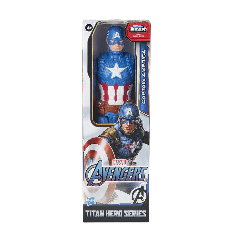 Marvel Avengers Titan Hero Series Captain America Action Figure, 12-Inch Toy, For Kids Ages 4 And Up