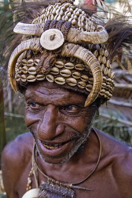 Unique “Big Man” Chief Tribal Boar Tusks & Ancestors’s Status Trophy,  Important Pectoral Ornament Worn during Initiations, also used as Currency, Bride Price, Feud Payments , collected in the late 1900’s in the Highlands Of Papua New Guinea